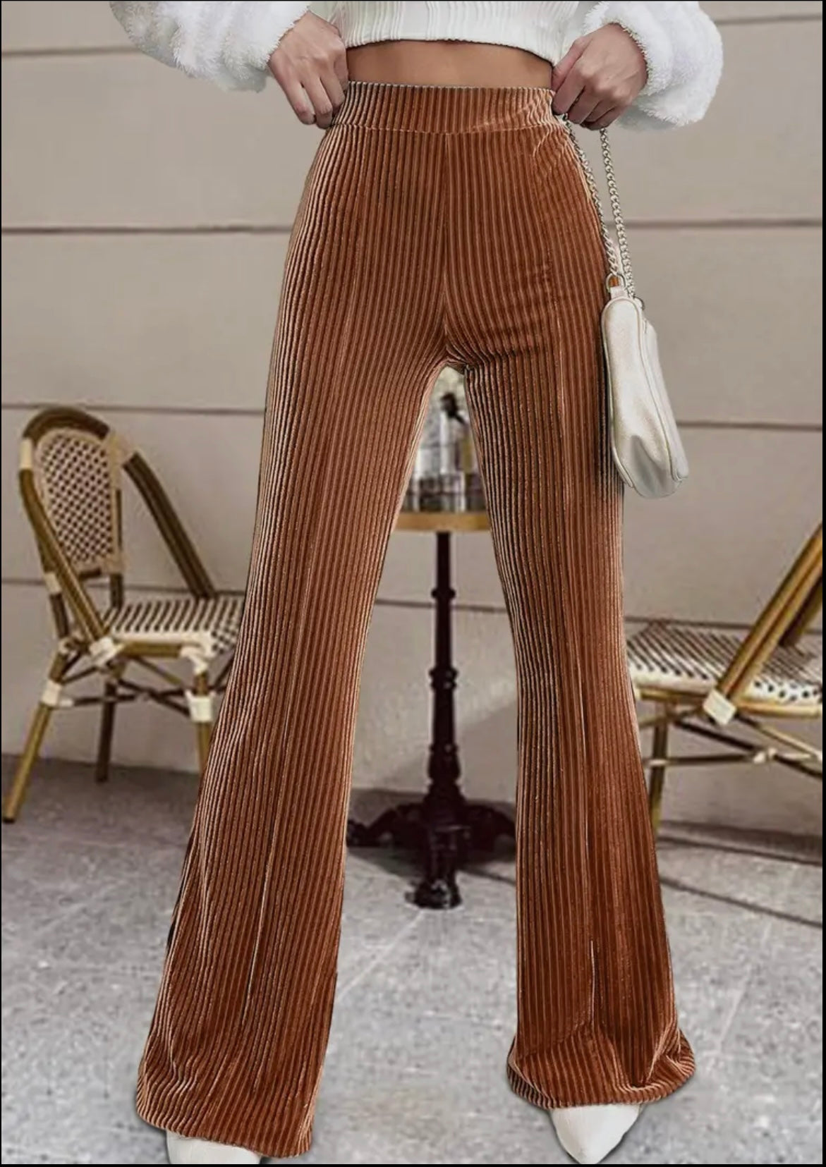 burnt orange corduroy pants