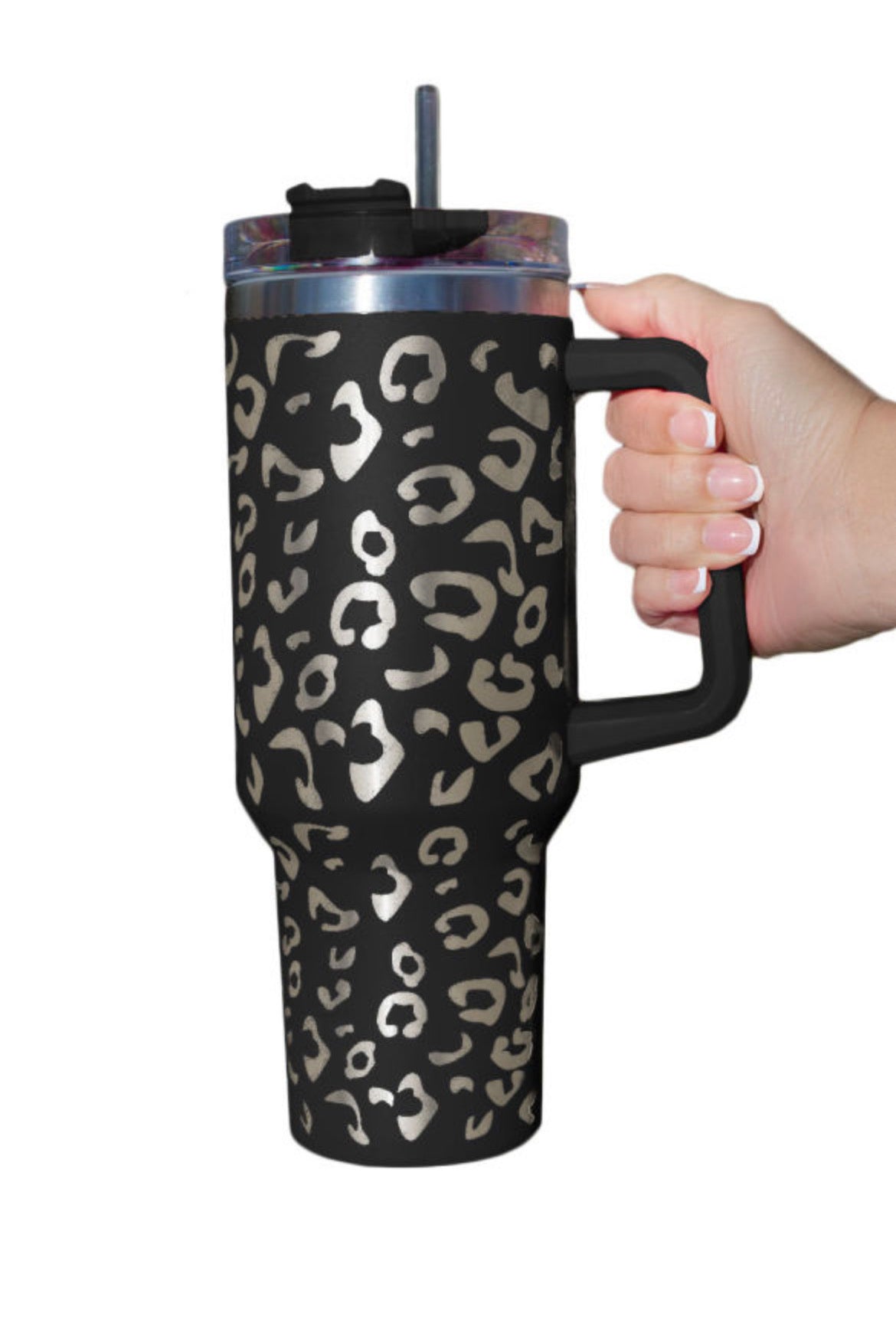 40oz Leopard Print Stainless Double Insulated Cup