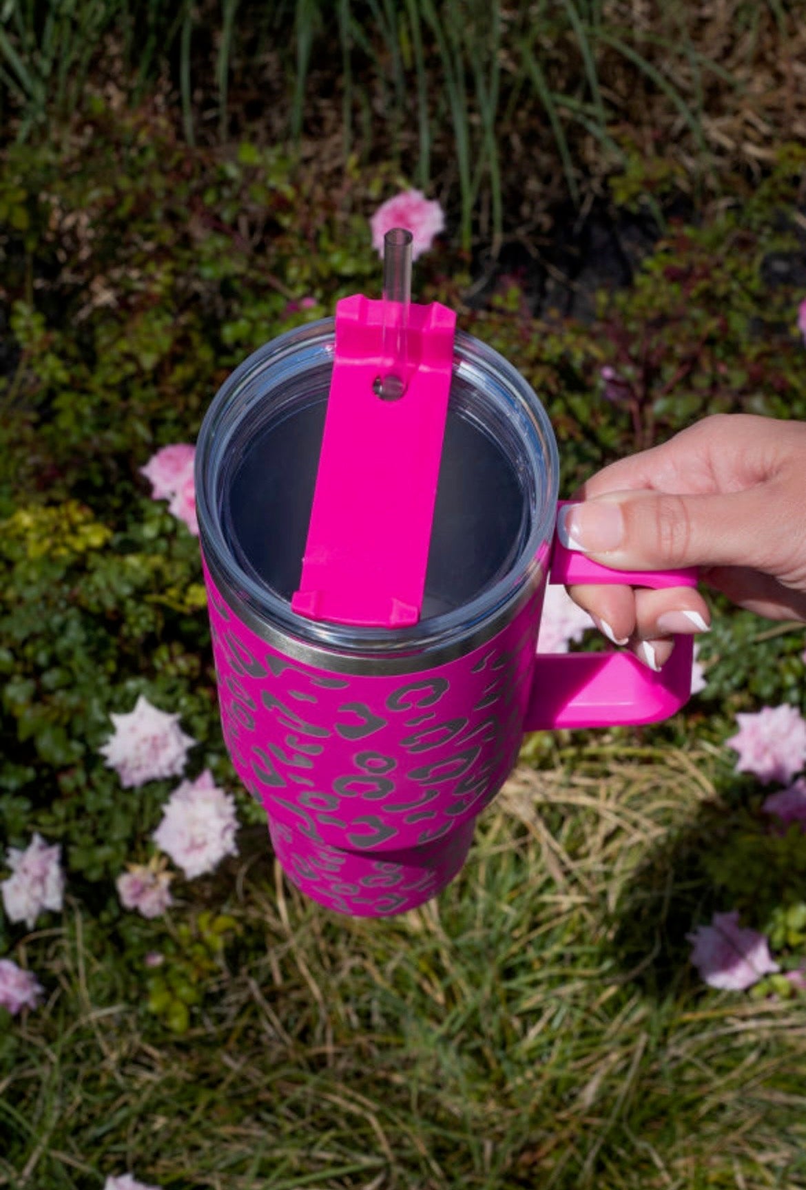 40oz Leopard Print Stainless Double Insulated Cup