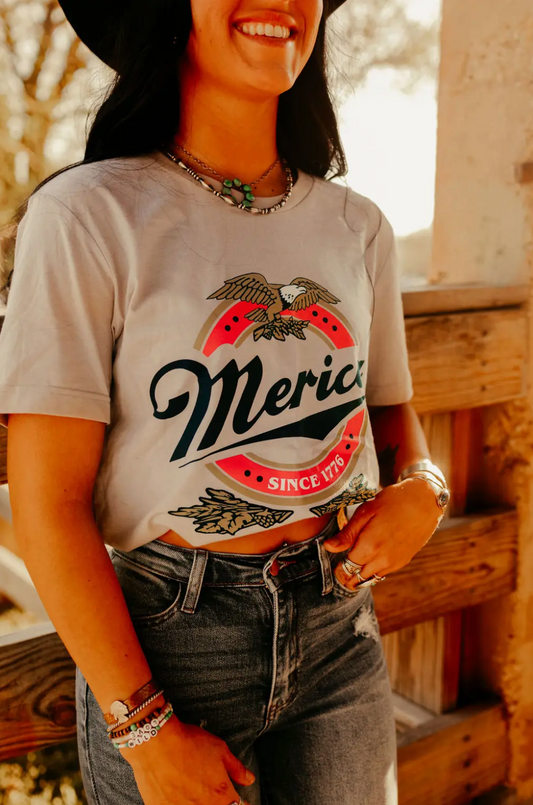 'Merica USA Beer Logo Tee - Unisex