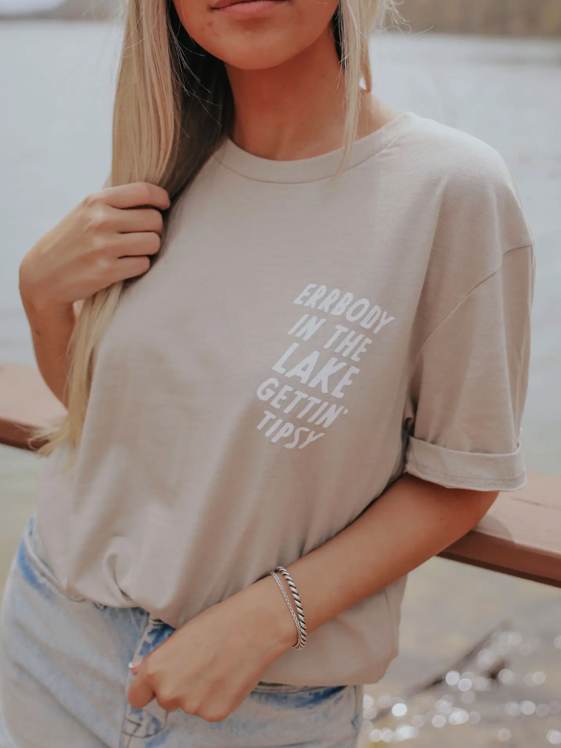 Gettin' Tipsy (Front + Back) Graphic T-Shirt