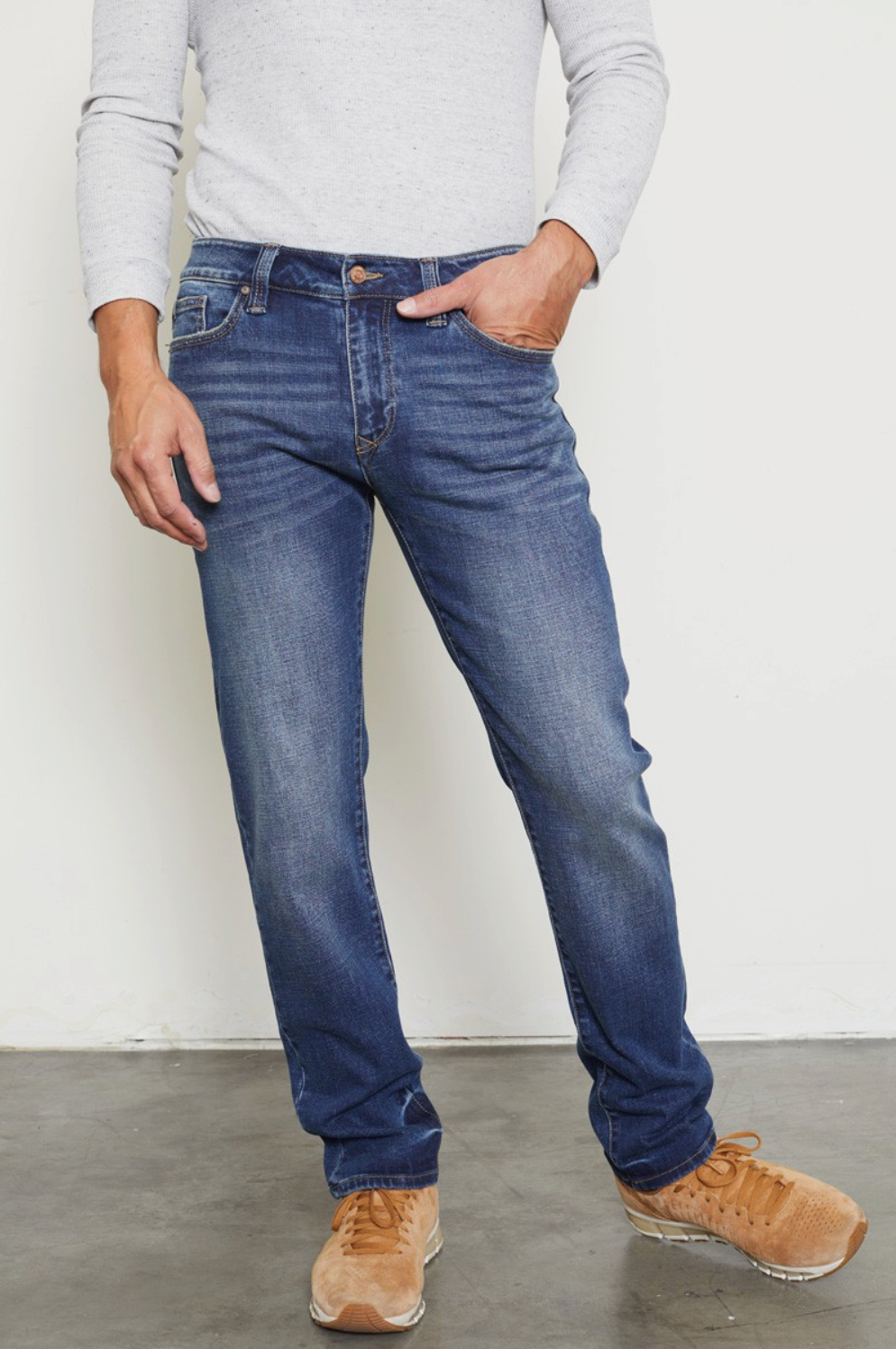 Mens Slim Straight Jeans