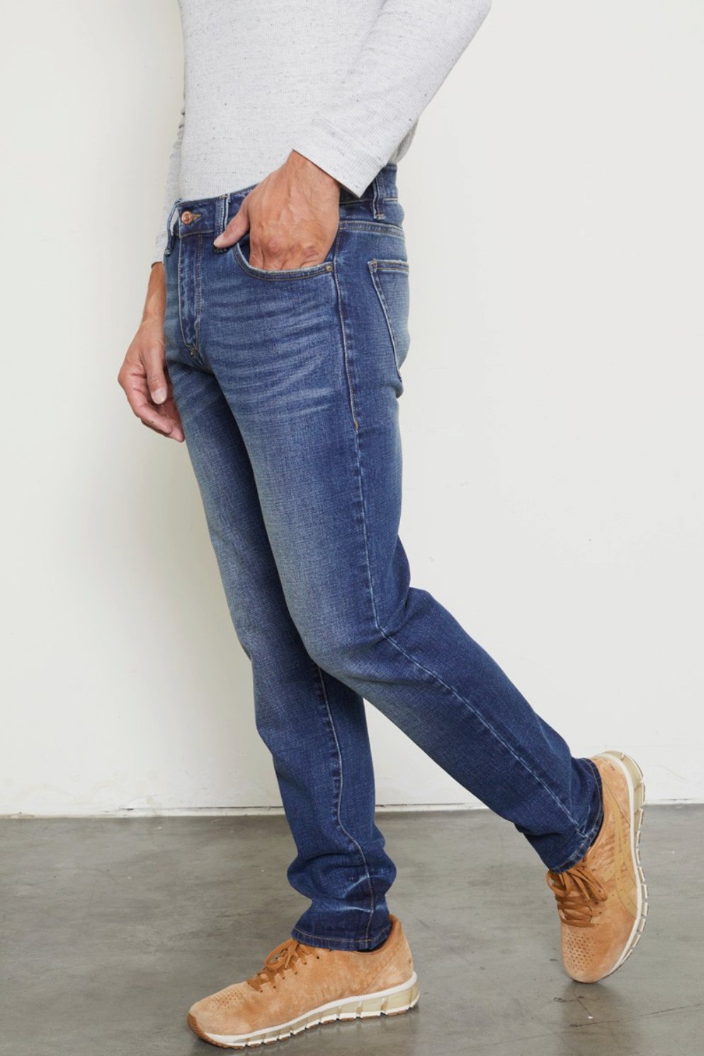 Mens Slim Straight Jeans