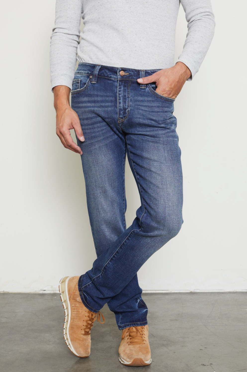 Mens Slim Straight Jeans