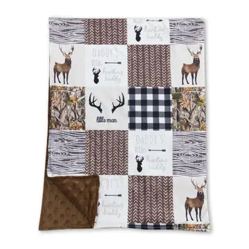 Camo "quilt" baby blanket