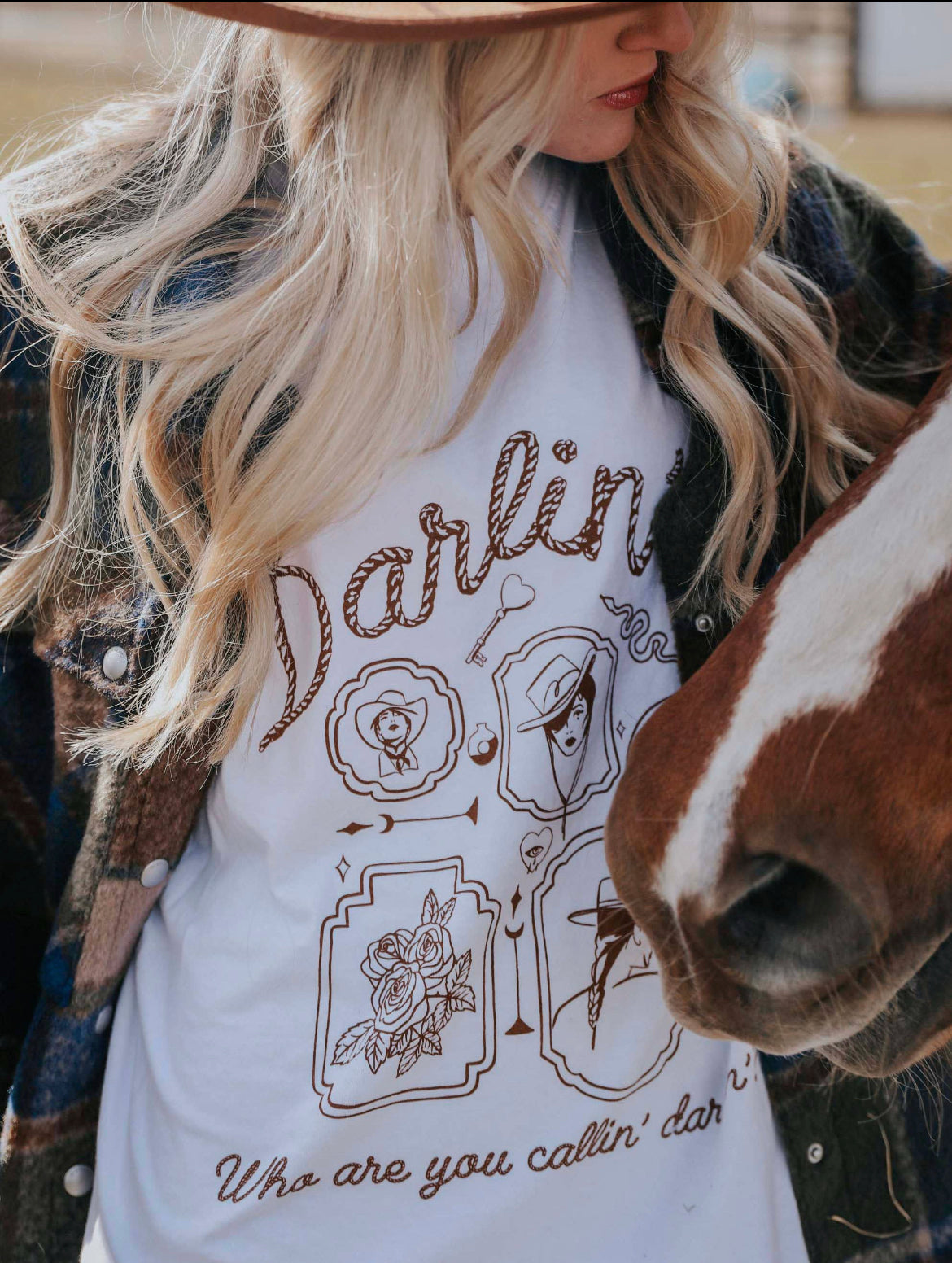 Darlin (FRONT + BACK) Graphic Tee