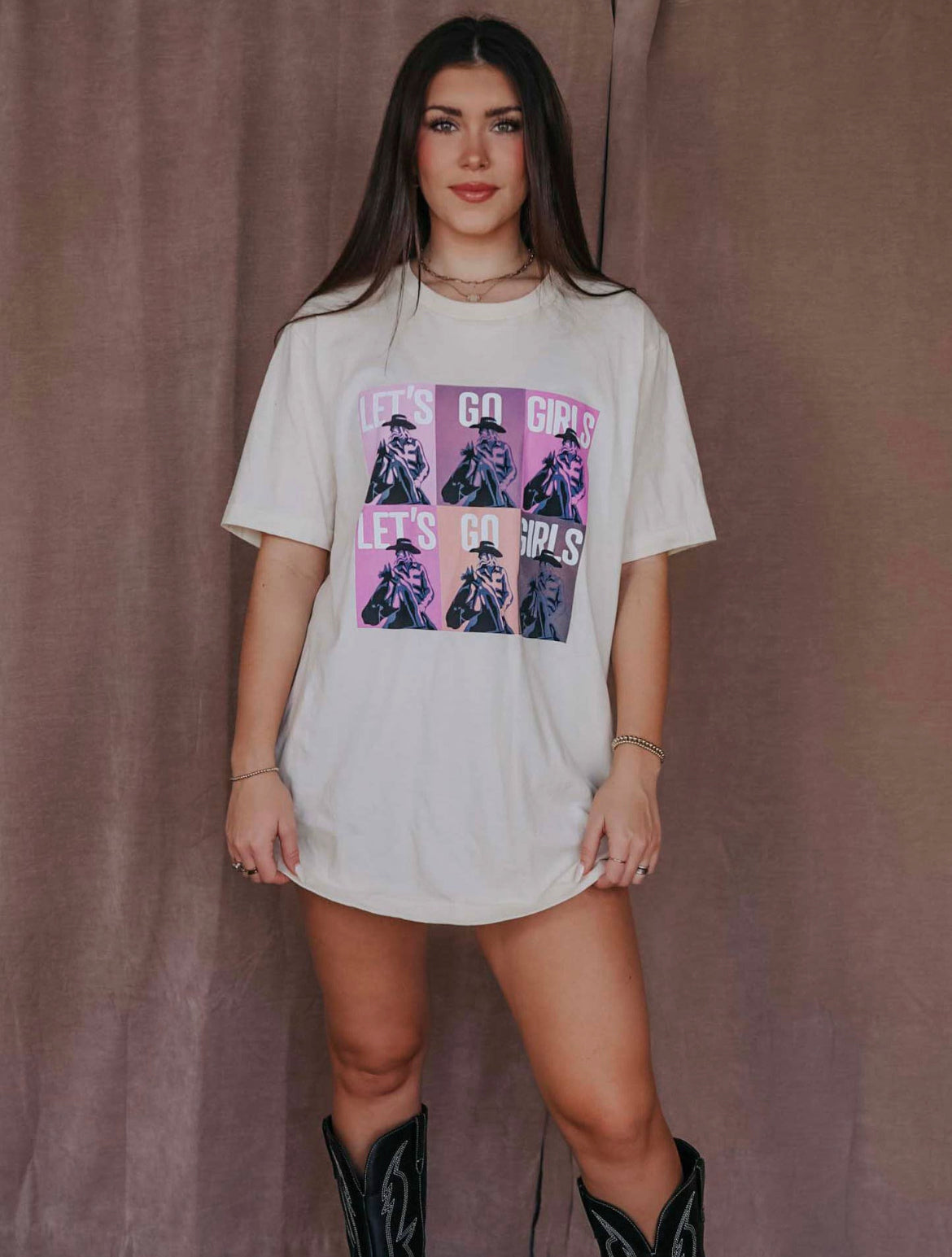 Let's Go Girls Color Pop Graphic Tee