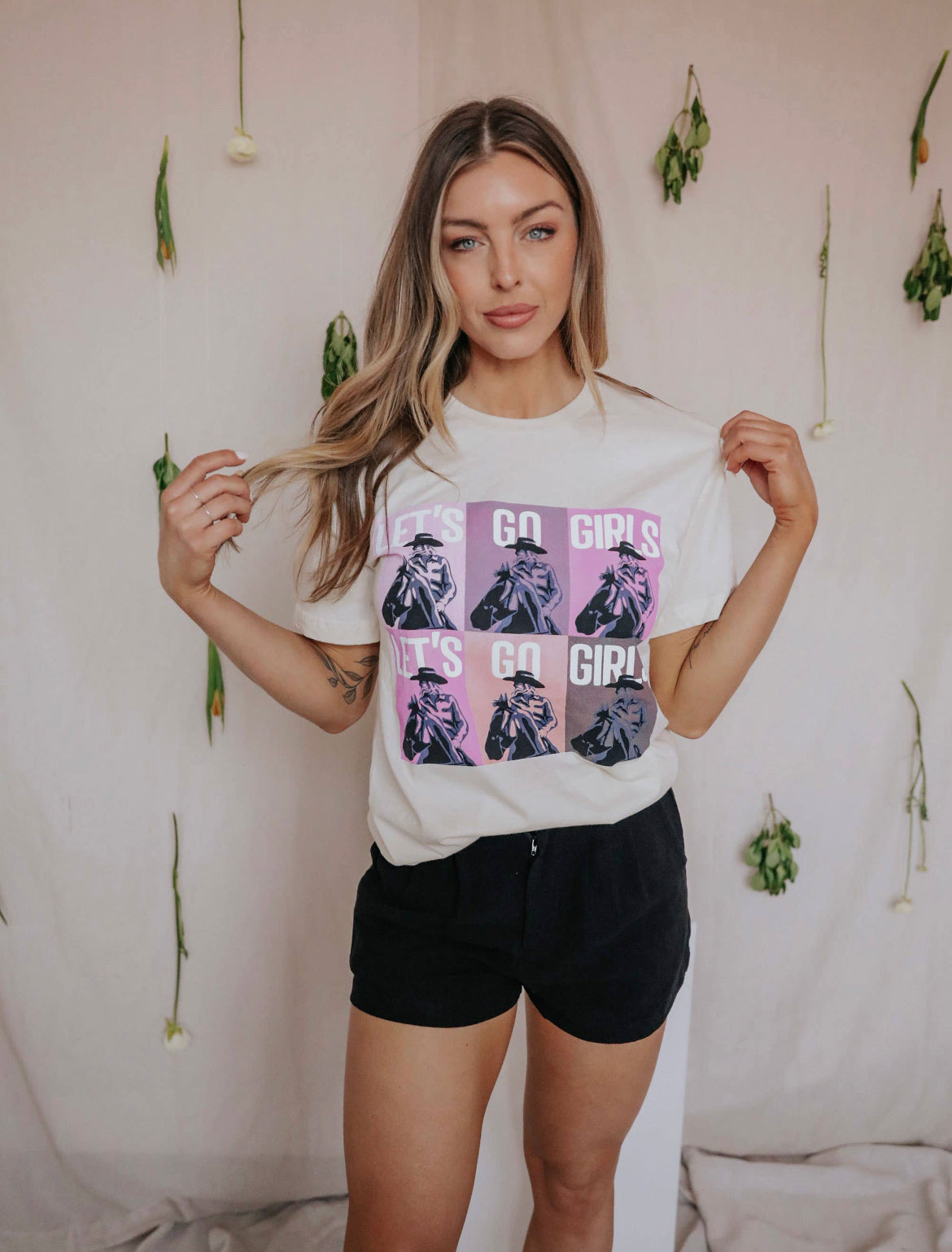 Let's Go Girls Color Pop Graphic Tee