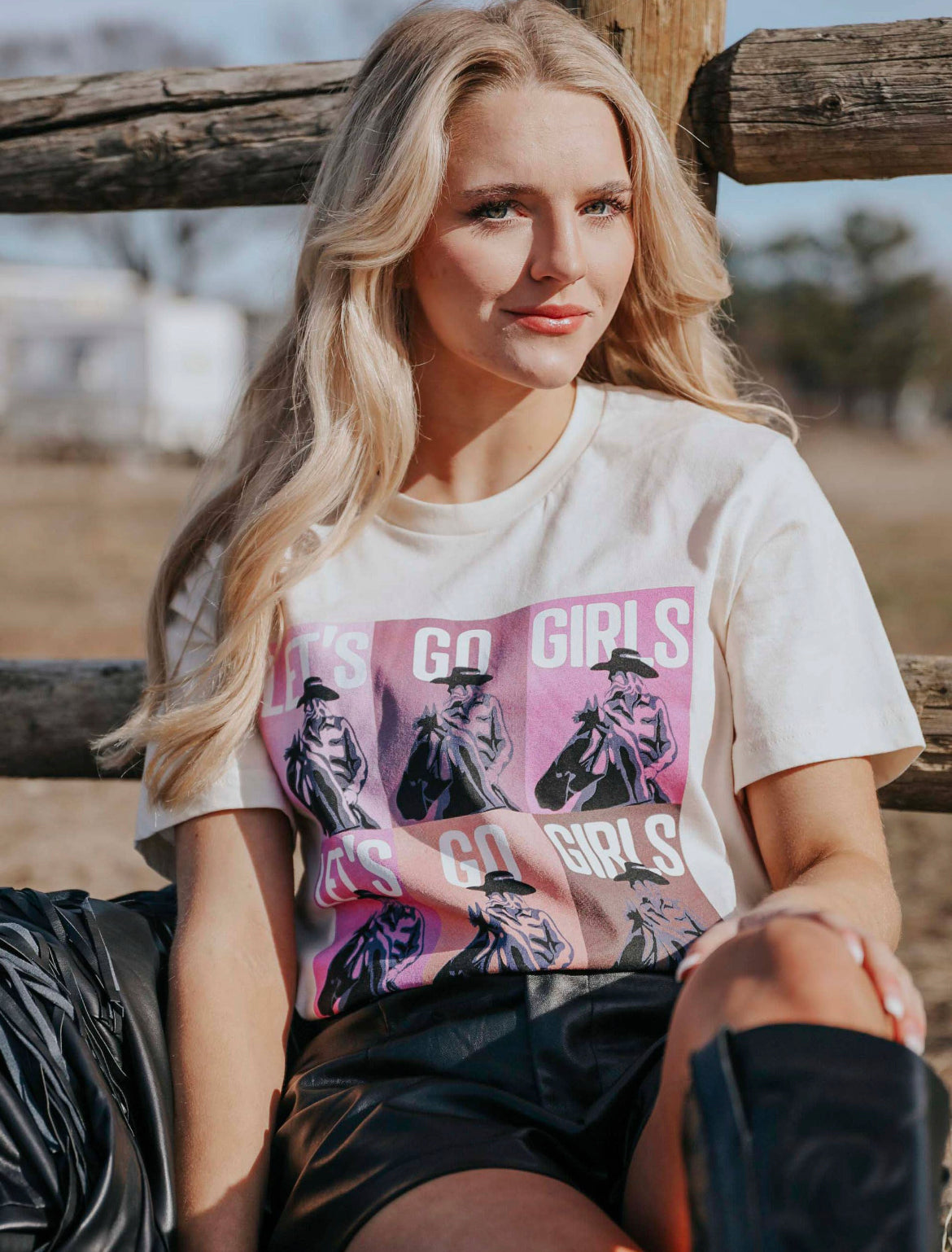Let's Go Girls Color Pop Graphic Tee