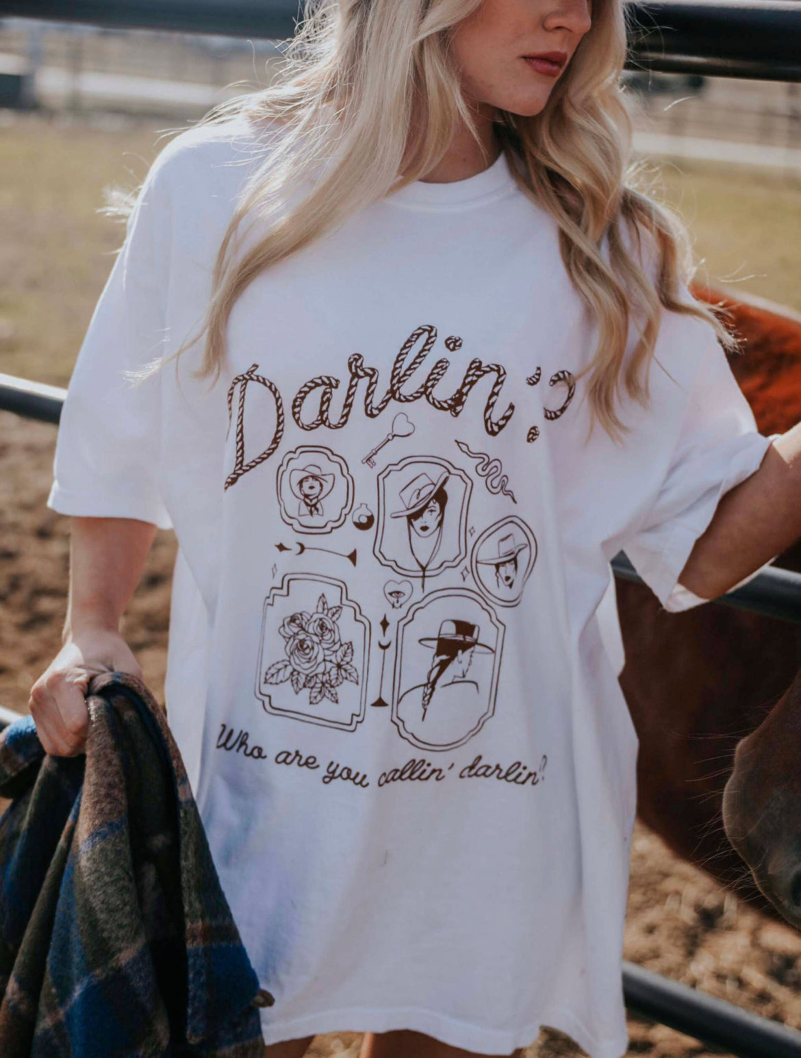 Darlin (FRONT + BACK) Graphic Tee